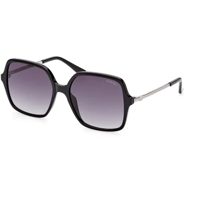 Image of Guess Sunglasses, Women&#039;s, Size: 57, Shiny black
