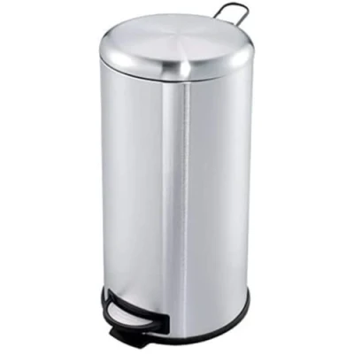 Image of EVRE Stainless Steel Waste Bin with non slip Pedal for Kitchen Office Bathroom (30L)