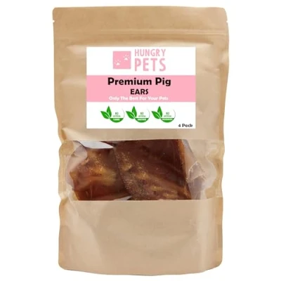 Image of Premium Pig Ears, Dog Treat, 4 Pack