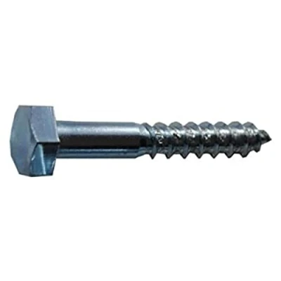 Image of Merriway BH02702 (100 Pcs) Coach Screw, M6 x 40 mm (1/4 Inch 1.1/2 Inch) Zinc Plated Pack of 100 Pieces