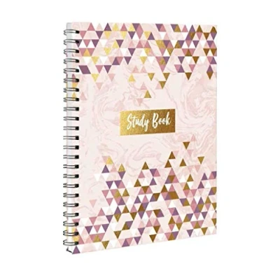 Image of IGD Rose Gold Fashion A5 Lined Pages Undated Journal Study Book with Dividers