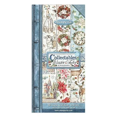 Image of Stamperia INTL, KFT (3PL) Collectables Winter Tales, Multicoloured, 15x30.5, SBBV07