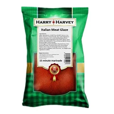 Image of Harry Harvey Italian Meat Glaze Seasoning 200g, Rub, Marinade for Chicken, Beef, Pork, Lamb, Fish, Prawns, Butchers, Takeaway Style Flavours and spice