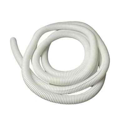 Image of White Conduit Split Plastic Flexible Cable Tidy Solution Tube Trunking 23mm 2m