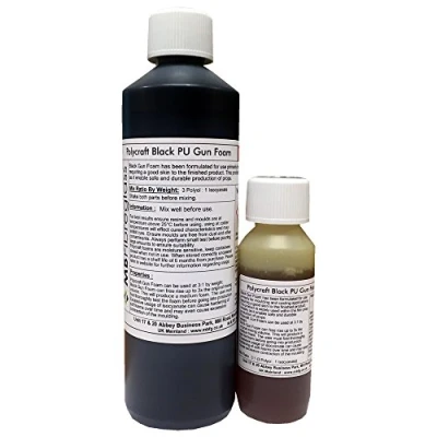 Image of Polycraft Black Gun Foam Polyurethane Casting 500g Kit
