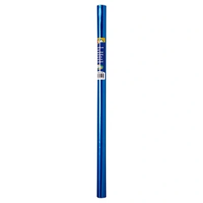 Image of Clairefontaine Ref 95513C Double Sided Aluminium Paper Roll (Single Roll) 80cm Width x 50cm Length, 175gsm Paper, Coloured Side &amp; Gold French Blue