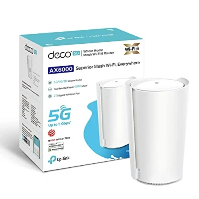 Image of TP Link Deco X80 5G AX6000 Whole Home Wi Fi 6 Mesh Gateway, 5G/4G Modem Router,VoLTE, tech, 2.5G Internet Port SIM Slot Unlocked Pack of 1 (Renewed)