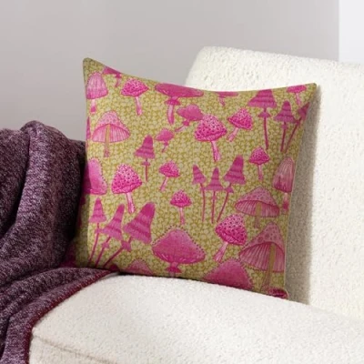 Image of furn. Mushroom Fields Abstract Feather Filled Cushion