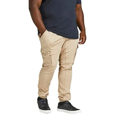Image of JACK &amp; JONES Men&#039;s Jjipaul Jjflake AKM 542 Crockery Ps Pants, 44W x 36L
