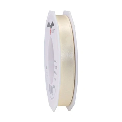 Image of C.E. Pattberg SATIN cream gift ribbon, 27 yards for Wrapping Gifts, 0.59 inches width, Ribbon Decorating &amp; Crafting, Decorative every occasion