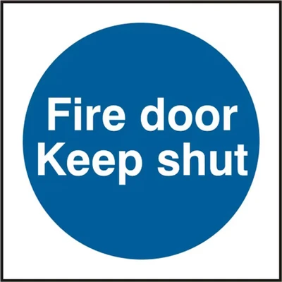 Image of Fire Door Keep Shut Sav (Pk5) 100mm X