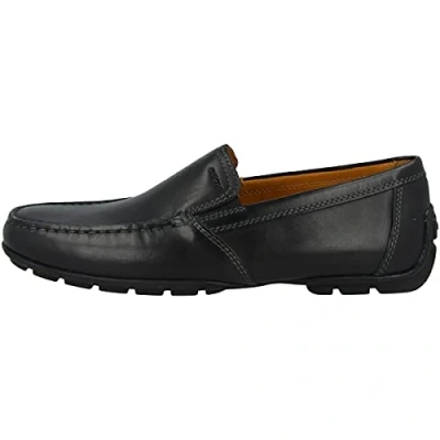 Image of Geox Mens Moner Moccasins, Black, 12 UK