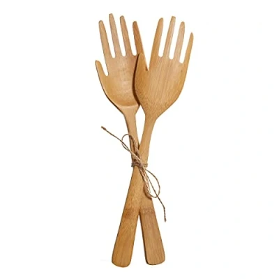 Image of Sass &amp; Belle Hands Bamboo Salad Servers