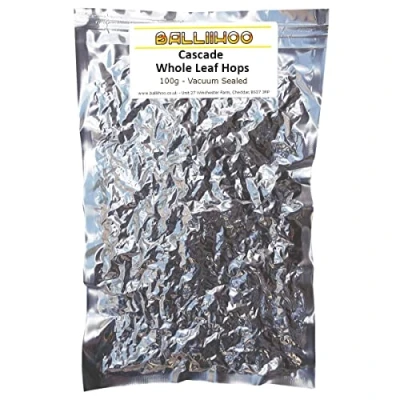 Image of 100g Vacuum Foil Packed Cascade Whole Leaf Hops