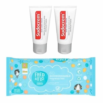 Image of Set Sudocrem Baby Skin Care Cream &amp; a Fridge Magnet, Suitable For General Care, Irritations, Spots, Rashes and Sores, Excellent Nappy Soothes protects Protectant