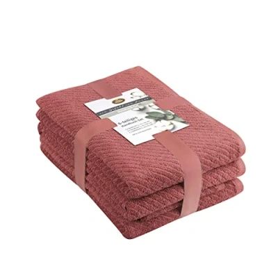 Image of Gözze Towel Set, 2 Hand Towels (50 x 100 cm), Bath (70 140 cm) and Guest (30 50 100% Cotton, 480 g/m² Chocolate
