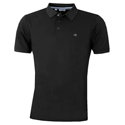Image of Calvin Klein Mens Campus Polo Shirt Black M