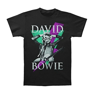 Image of David Bowie Men&#039;s Heroes Court T Shirt, Black, Small