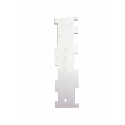 Image of Sewing Tools, Threader Corner Shaper, Seam Gauges, Individual or as a Set. (S7896) Free UK Postage (White, Seam/Button Hole Gauge)