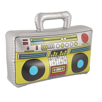 Image of HENBRANDT BOOM BOX INFLATABLE BLOW UP SPEAKER FANCY DRESS ACCESSORY STEREO STAG PARTY PROP