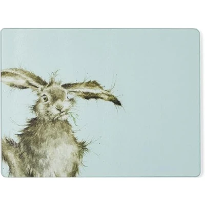 Image of Wrendale Designs &#039;Hare Brained&#039; Hare Glass Worktop Saver