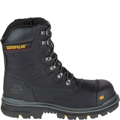 Image of Cat Footwear Men&#039;s Premier 8 Safety Boots, Black Black, UK