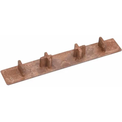 Image of vidaXL Decking End Caps 10 pcs Brown Plastic
