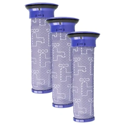 Image of vhbw 3 x Pre Motor Filter Compatible with Dyson DC47, DC46, DC47i, DC38, DC36, DC38i Vacuum Cleaner, Protection Filter, Washable