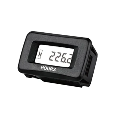 Image of YOOREAL Digital AC/DC Hour Meter 5 277V,Waterproof Meters Works on Various of ZTR Riding Lawn Mower Tractor Generator Land Trimmer UTV Brush Cutter.