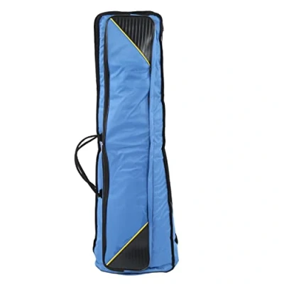 Image of Trombone Gig Bag, Bag Oxford Cloth Water resistant Tenor Trombones Case Bags Musical Instrument Accessories(Blue)