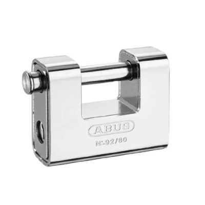 Image of ABUS 30610 Monoblock Brass Shutter Padlock with Steel Jacket and 8511 Alike Keyed