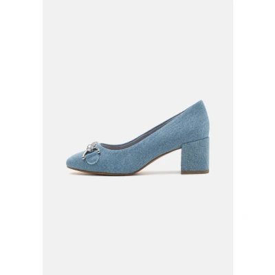 Image of Marco Tozzi Classic heels, Women&#039;s, Size: 9, Light blue Textile