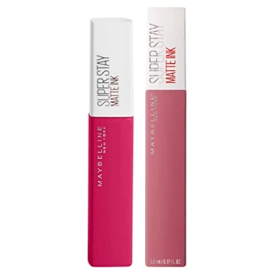 Image of Maybelline New York SuperStay Matte Ink Full Coverage Lip Tint Intense Long Lasting Color with Precision Tip Applicator Make Up Kit 2 Lipsticks: 120 Artist + 15 Lover