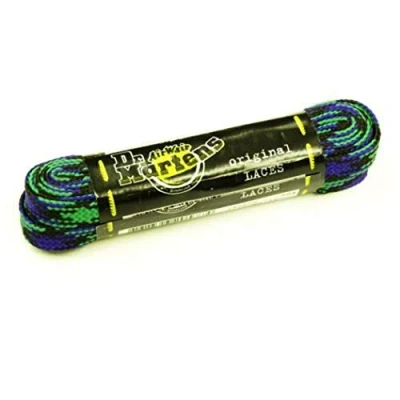 Image of Dr. Martens Strong Flat 140cm Green Tartan Laces