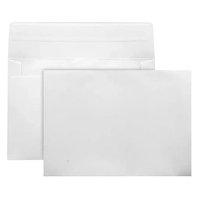 Image of 50 Packs White A7 Envelopes,5x7 Envelopes for Invitations,Printable invitation envelope,Photos, postcards, greeting cards, mailings, Wedding Self sealing (white)