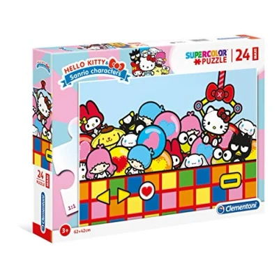 Image of Clementoni 24202 Supercolor puzzle Hello Kitty 24 maxi pieces Made in Italy jigsaw children age 3