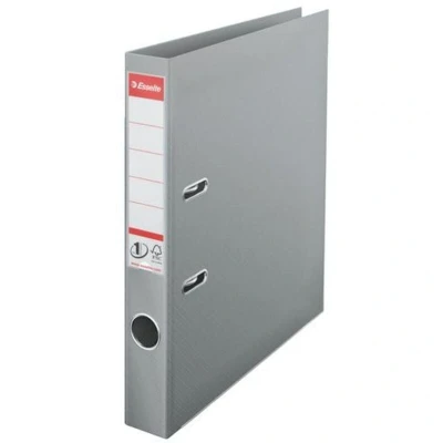 Image of Esselte A4 Lever Arch File, Grey, 52mm Spine, Plastic, 811480, Single unit
