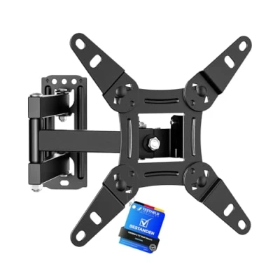 Image of GRIFEMA GB1008 2 TV Wall Bracket for 13 43 inch TVs, Mount Flat &amp; Curved TV, VESA 75x75MM to 200X200mm, up 20KG, Tilt (+ 8， 12)