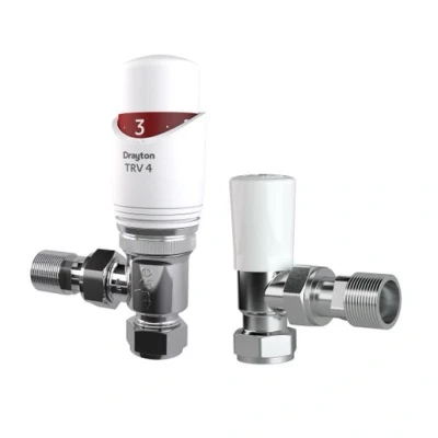 Image of Drayton 0707260 TRV4 Thermostatic Radiator Matching lockshield Valve, 15mm