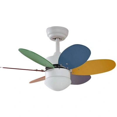 Image of Lindby ceiling fan with light Litur, quiet, Ø 77 cm, E27