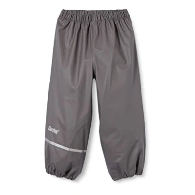 Image of CareTec Unisex Kids Pants Pu W/O Fleece Rain Trousers, Grey (174), 110 UK