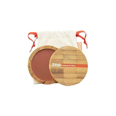 Image of Zao Organic Makeup Compact Blush Brown Orange 321 0.32 Oz.