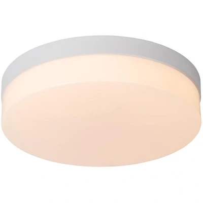 Image of Biskit Modern Flush ceiling light Bathroom Ø 28cm LED 1x18W 2700K IP44 White
