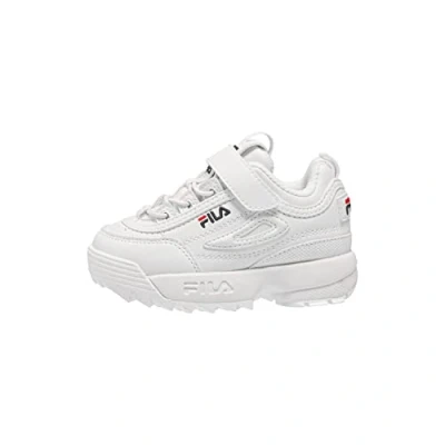Image of FILA Disruptor E infants Unisex Babies’ Sneaker, white (White), 9 UK