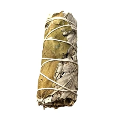 Image of Sage Smudge Stick 4&quot; (White and Peppermint, 4&quot;)