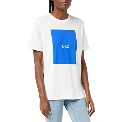 Image of JACK &amp; JONES Women&#039;s JXAMBER SS Relaxed TEE NOOS T Shirt, Bright White, L