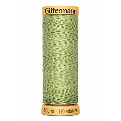 Image of Gütermann GNE50 9837 Sewing Thread, Cotton, 9837, Green, 100 m