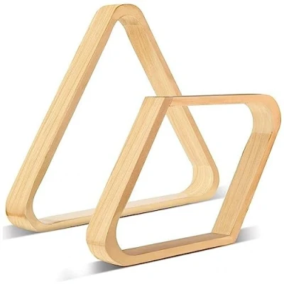 Image of Fituenly Set of 2 Wooden Billiard Ball Rack Set, 8 Triangle 9 Rack, Table Pool Racks for Standard 1/4&quot; Balls, Snooker, Accessory