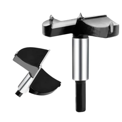 Image of hsawbit 90mm Forstner Drill Bit Hinge Cutter Carbide Tipped for Kitchen Cupboard Hinges, Hard Wood Hole Saw Woodworking Drilling