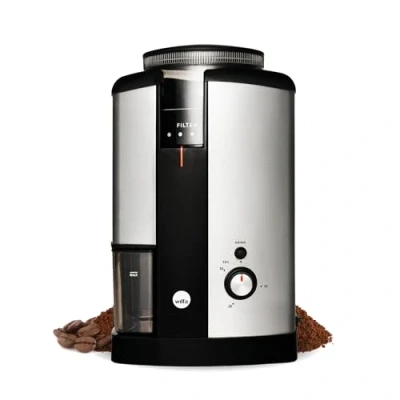Image of Wilfa Svart Coffee Grinder Electric Burr Machine Auto Switch Off 5 Settings, Filter to French Press Powder, 250g Bean Hopper